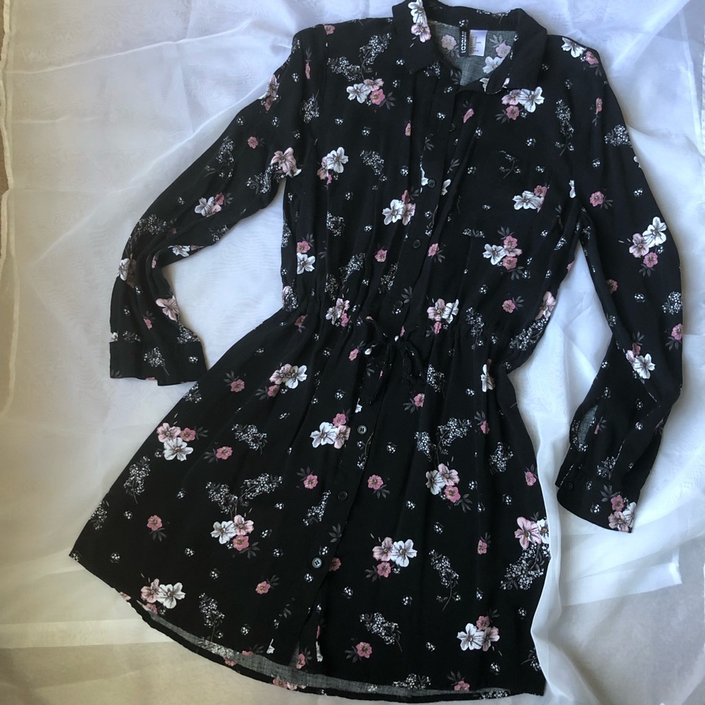 Floral Shirt Dress